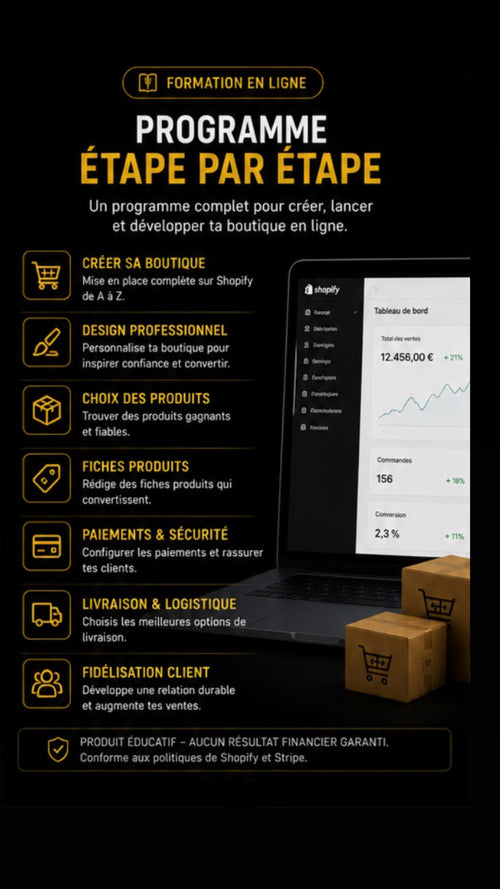 DigiLock - Formation Dropshipping – Création de Boutique E-commerce & Stratégies de Vente (Accès digital)