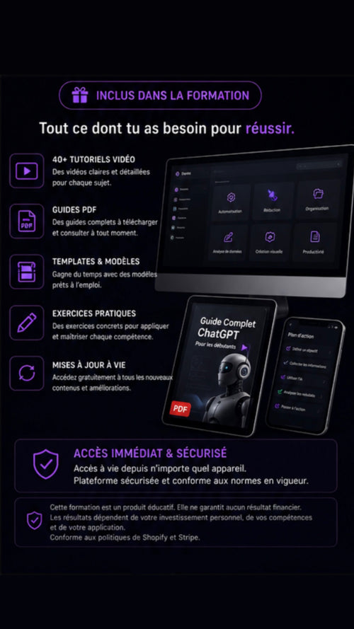 DigiLock - Formation Intelligence Artificielle – Outils IA & Automatisation Digitale (Accès en ligne)