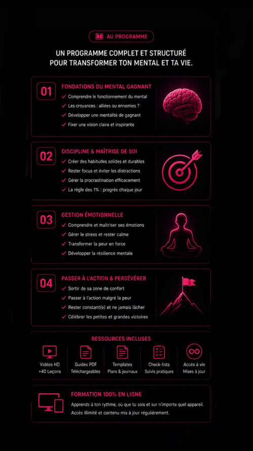 DigiLock - Formation Mindset – Discipline & Développement Personnel (Accès digital)